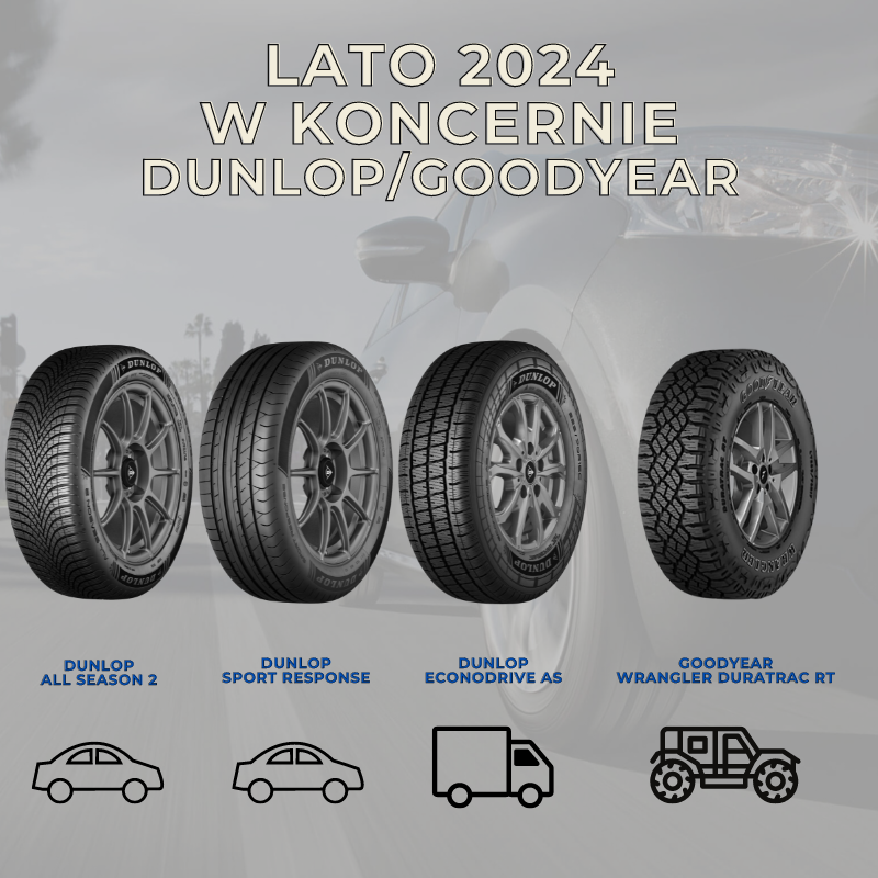 Nowości Goodyear i Dunlop na lato 2024